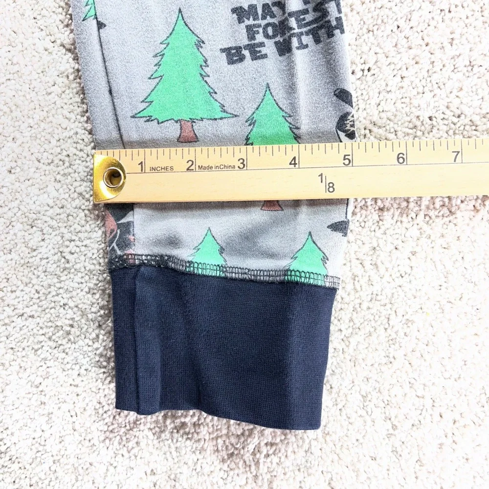 Lazy One Pajama Pants Kids XL Grey May the Forest Be With You Star Wars Parody‎